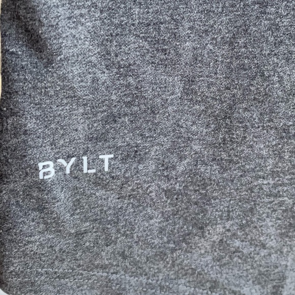 Medium Gray Bylt Basics Tank Top with Pastel Pink Chest Pocket. NEW. NEVER WORN - Picture 3 of 3